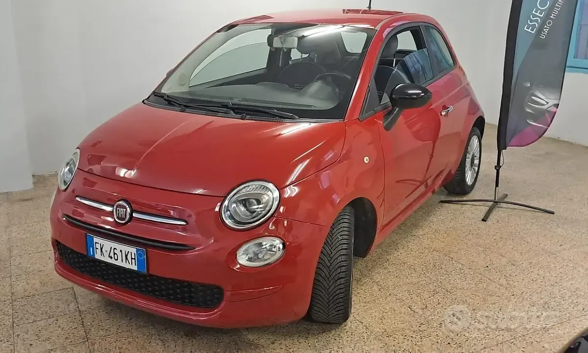 Usata Fiat 500 Lounge 69 CV (50 kW) 2017 Rosso Berlina