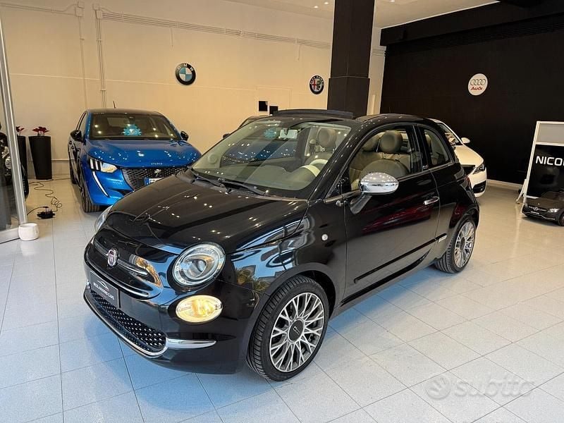 Usata Fiat 500C Lounge 70 CV (51 kW) 2015 Blu Cabrio