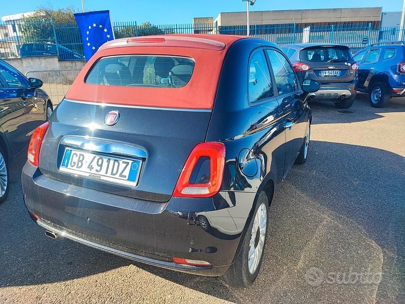 Usata Fiat 500C Lounge 69 CV (50 kW) 2020 Nero Cabrio