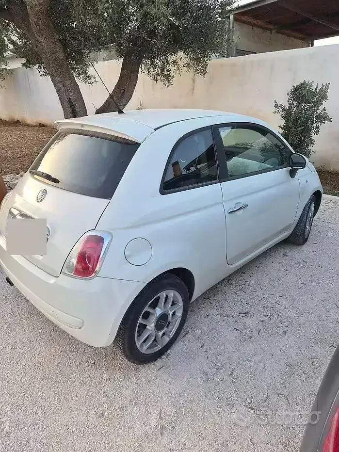 Usata Fiat 500 75 CV (55 kW) 2009 Bianco Cabrio