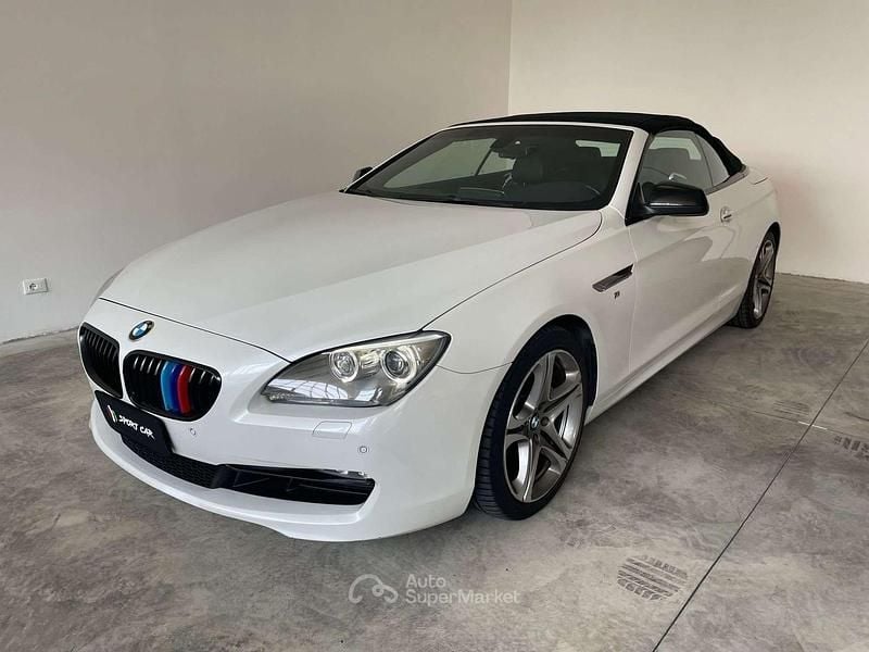 Usata BMW 640 Cabriolet 313 CV (230 kW) 2013 Bianco Cabrio