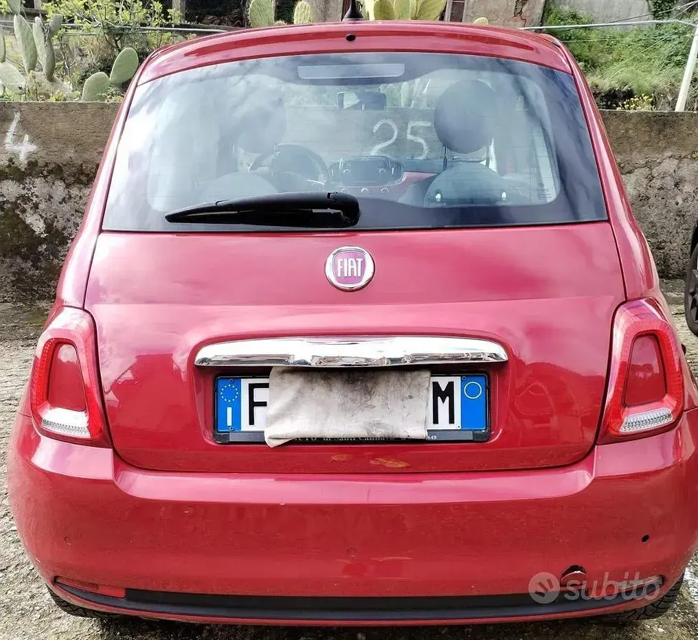 Usata Fiat 500 69 CV (50 kW) 2018 Rosso Berlina