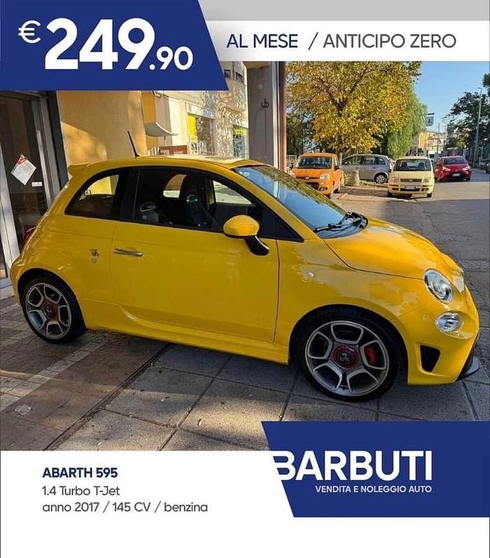 Giallo Usata 2017 Abarth 595 Tre volumi | 15.990 € (Buon prezzo) - Immagine 1/4