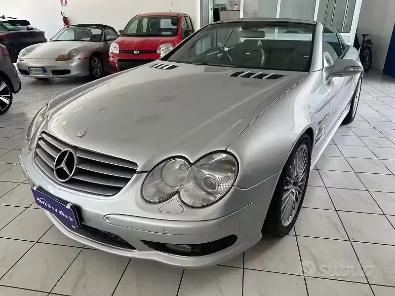 Usata Mercedes SL55 AMG AMG 476 CV (350 kW) 2002 Argento Cabrio