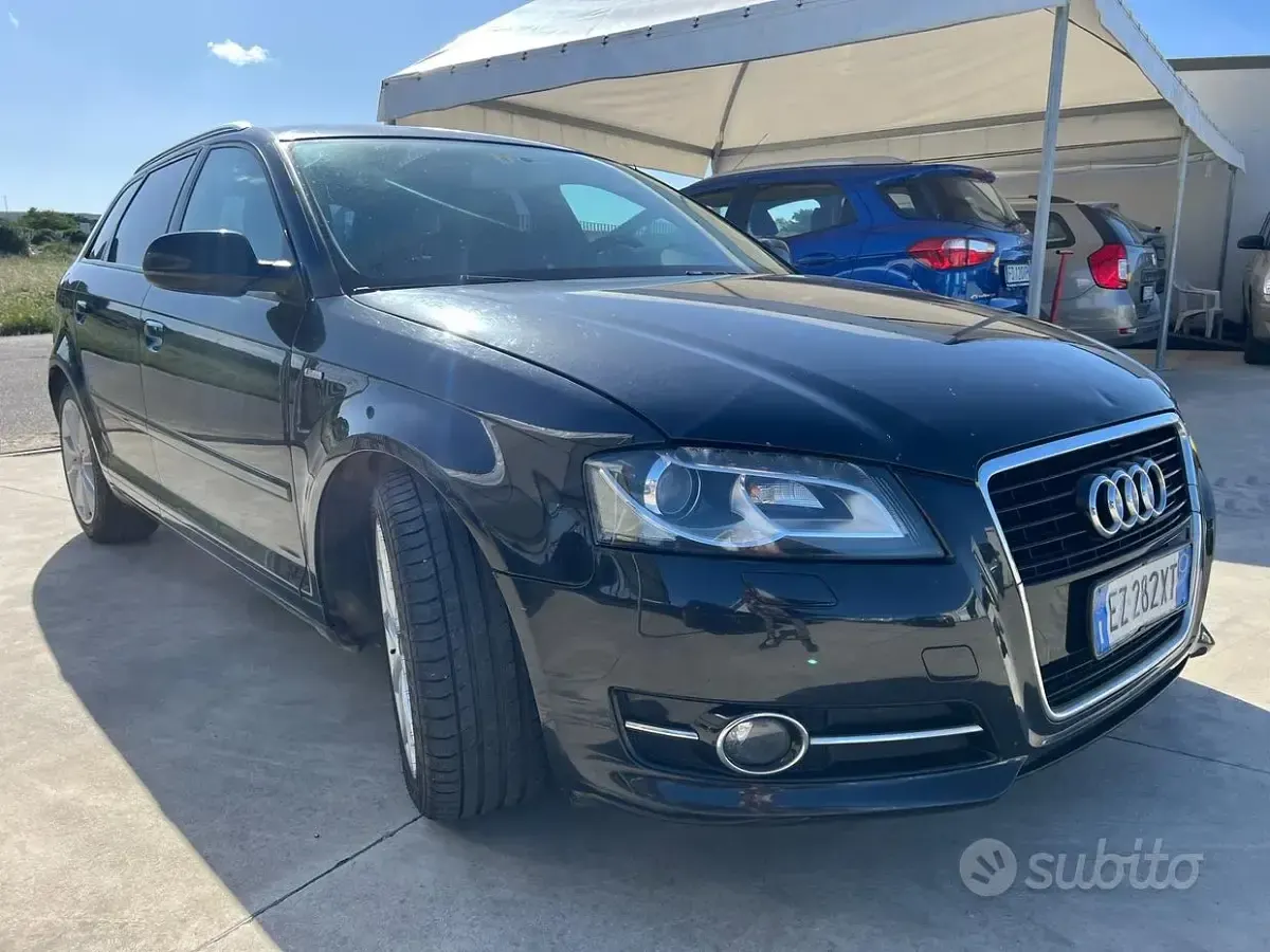 Usata Audi A3 Ambiente 140 CV (102 kW) 2011 Nero Utilitaria