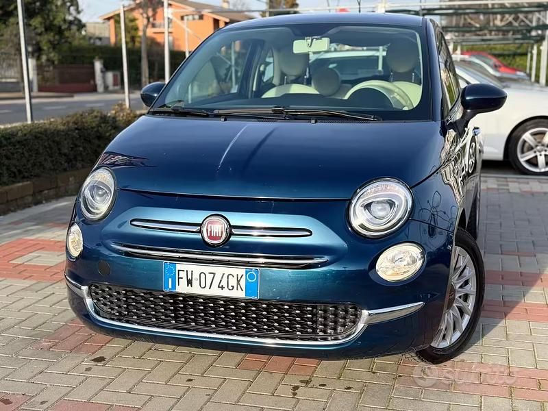 Usata Fiat 500 Lounge 69 CV (50 kW) 2019 Blu/azzurro Berlina