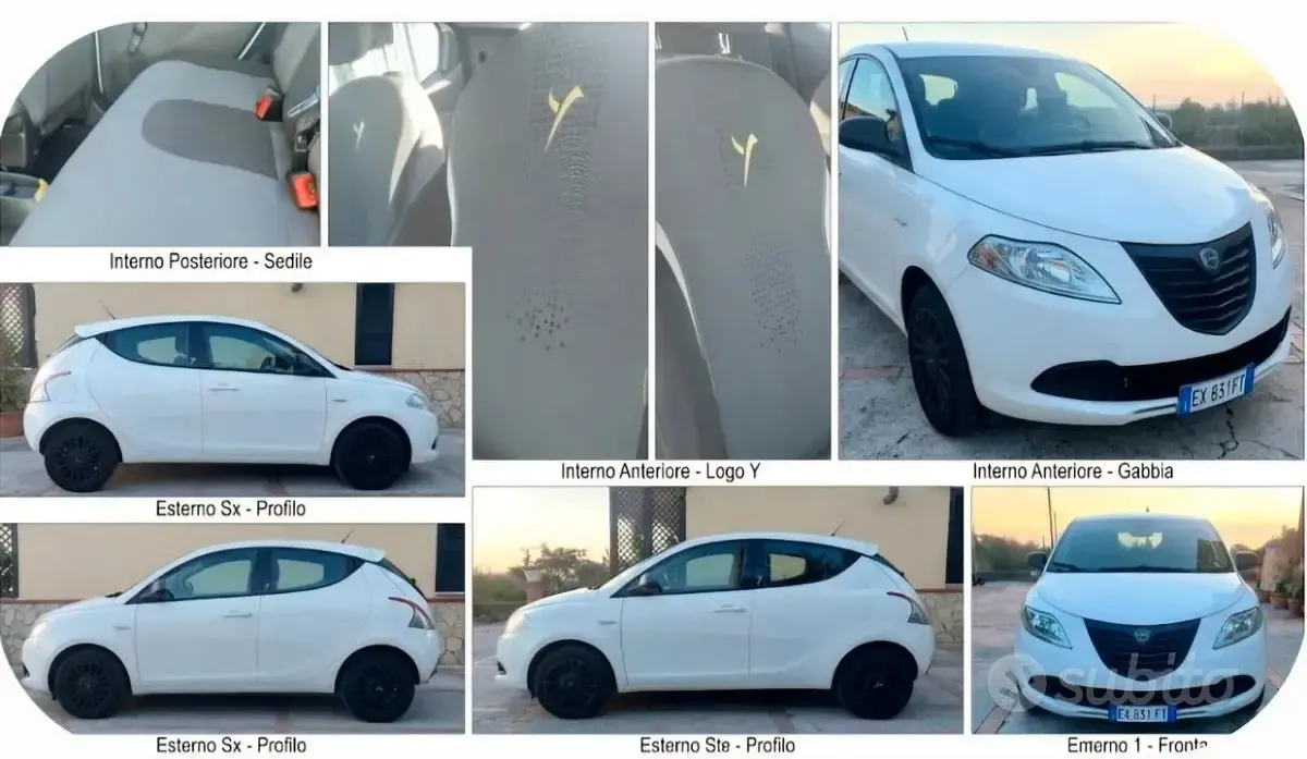 Usata Lancia Ypsilon 69 CV (50 kW) 2014 Bianco Utilitaria
