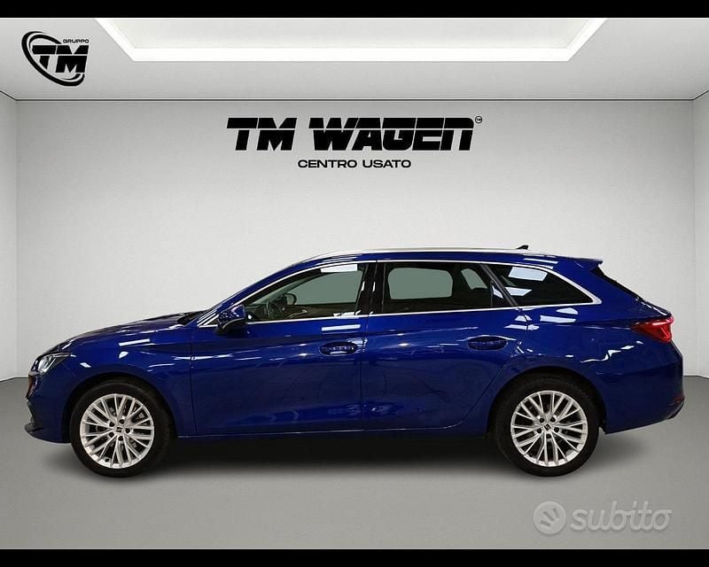 Usata Seat Leon 150 CV (110 kW) 2021 Blu Station wagon