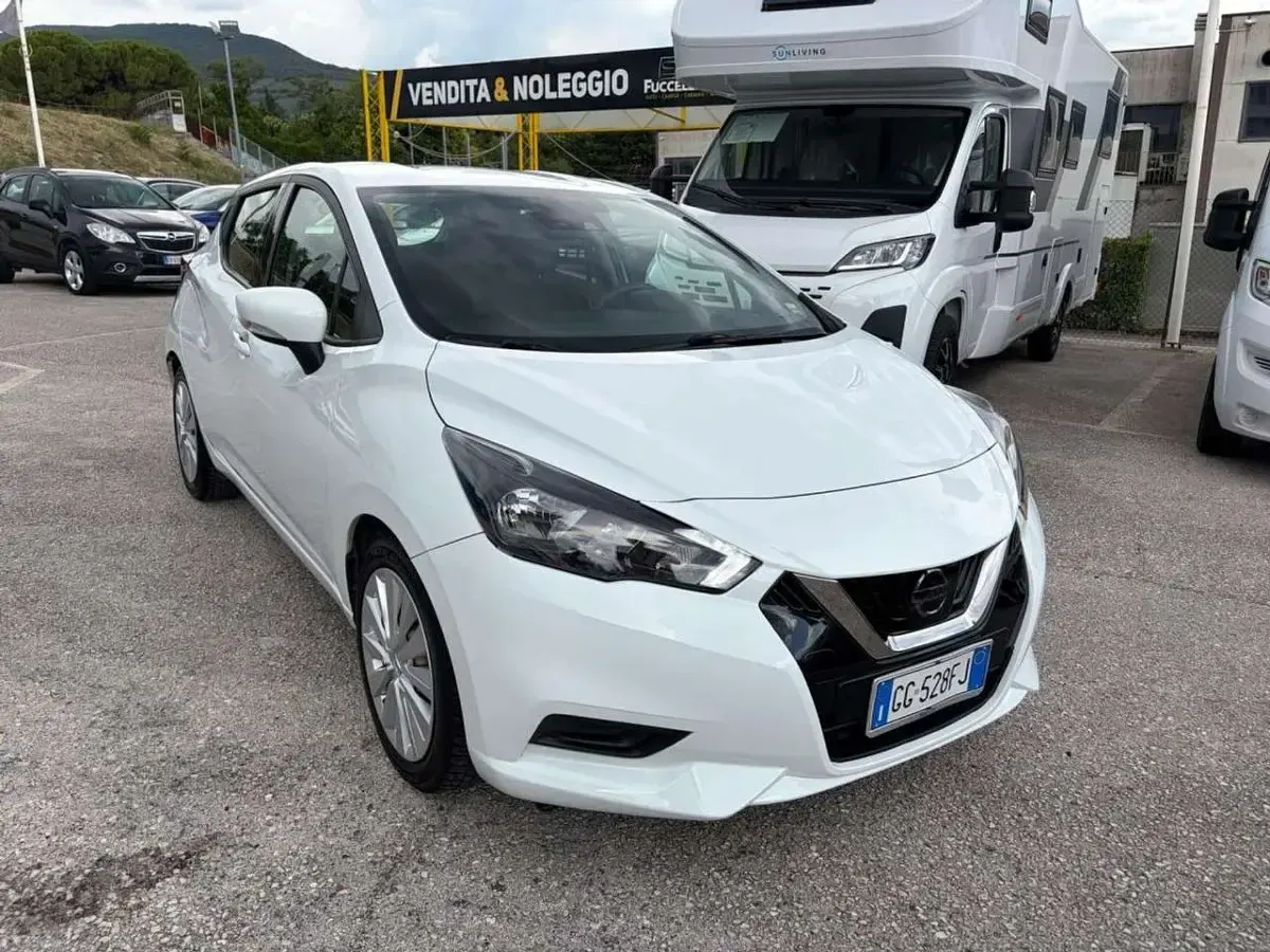 Usata Nissan Micra Acenta 92 CV (67 kW) 2021 Bianco Utilitaria