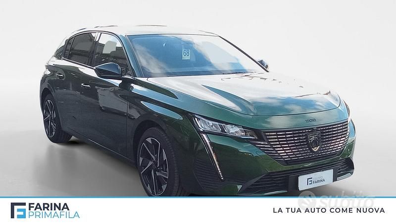 Nuova Peugeot 308 Allure 136 CV (100 kW) 2025 Verde Berlina