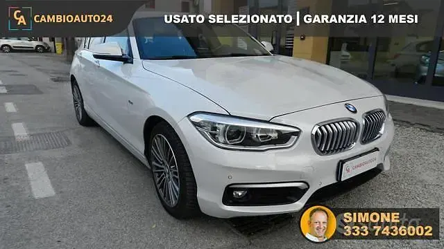 Usata BMW 116 Sport Line 116 CV (85 kW) 2018 Bianco Utilitaria