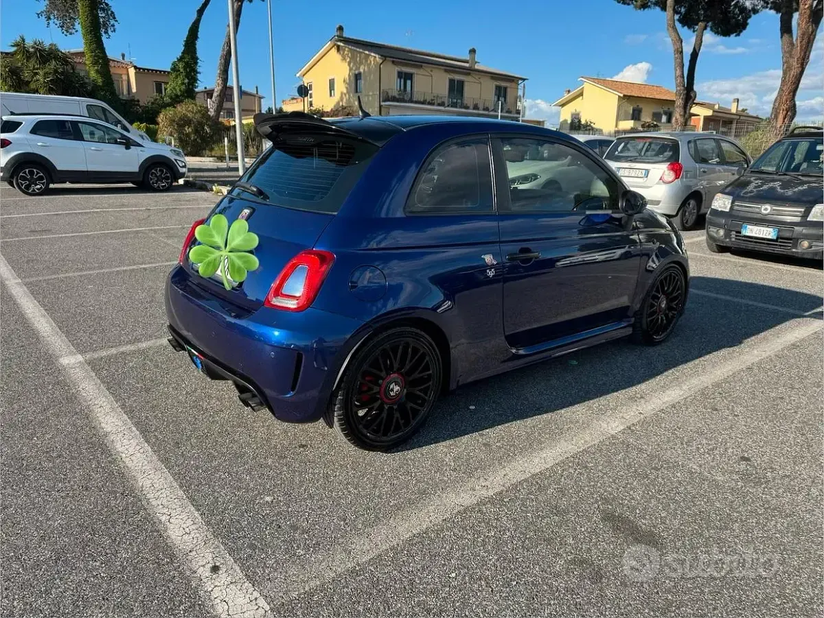 Usata Abarth 500 135 CV (99 kW) 2014 Blu Utilitaria