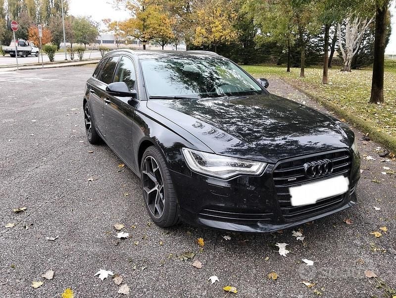 Usata Audi A6 S-Line 245 CV (180 kW) 2013 Nero Station wagon