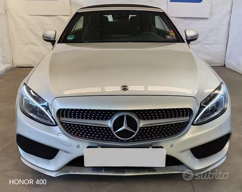 Usata Mercedes C220 Premium Plus 169 CV (124 kW) 2018 Grigio Cabrio