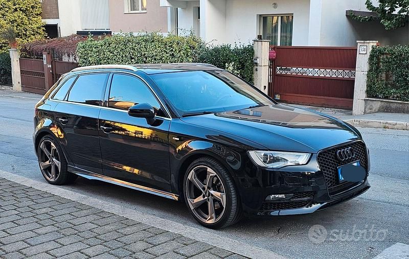 Usata Audi A3 S-Line 150 CV (110 kW) 2015 Nero Berlina