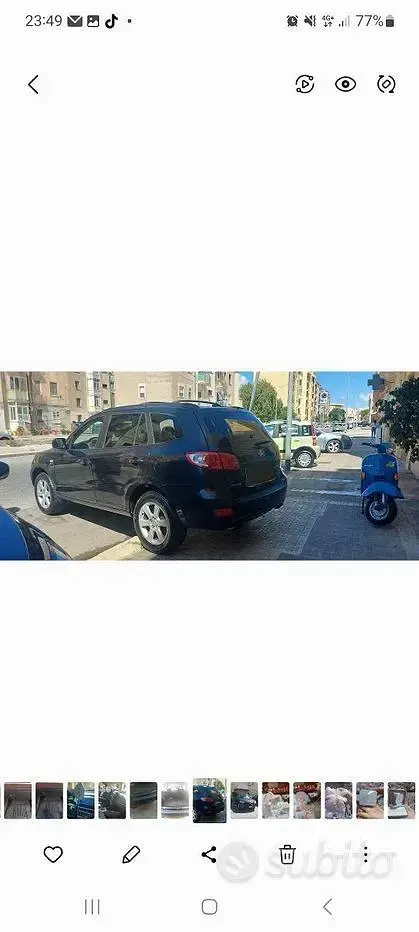 Usata Hyundai Santa Fe 155 CV (114 kW) 2007 Nero SUV