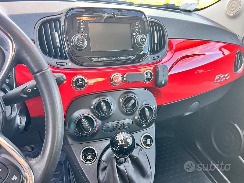Usata Fiat 500 69 CV (50 kW) 2018 Rosso Berlina