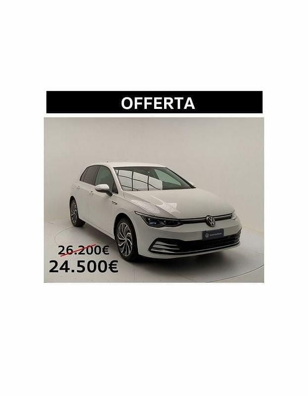 Usata VW Golf VIII Style 150 CV (110 kW) 2022 Bianco Utilitaria