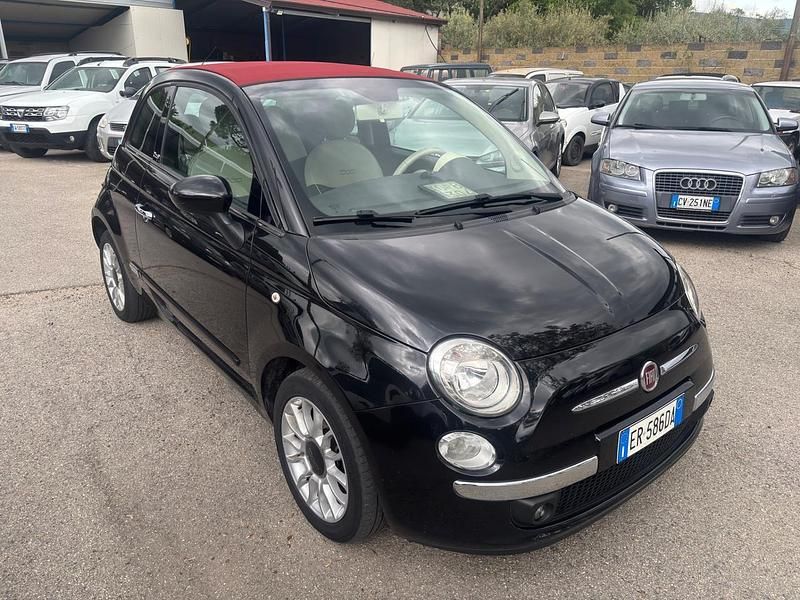 Usata Fiat 500C Lounge 95 CV (69 kW) 2013 Nero Cabrio