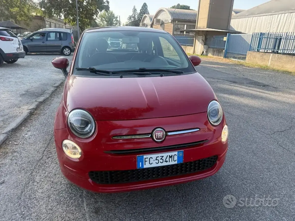 Usata Fiat 500 Pop 69 CV (50 kW) 2016 Rosso Berlina