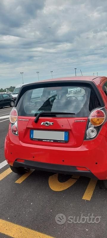Usata Chevrolet Spark 68 CV (50 kW) 2012 Rosso Utilitaria