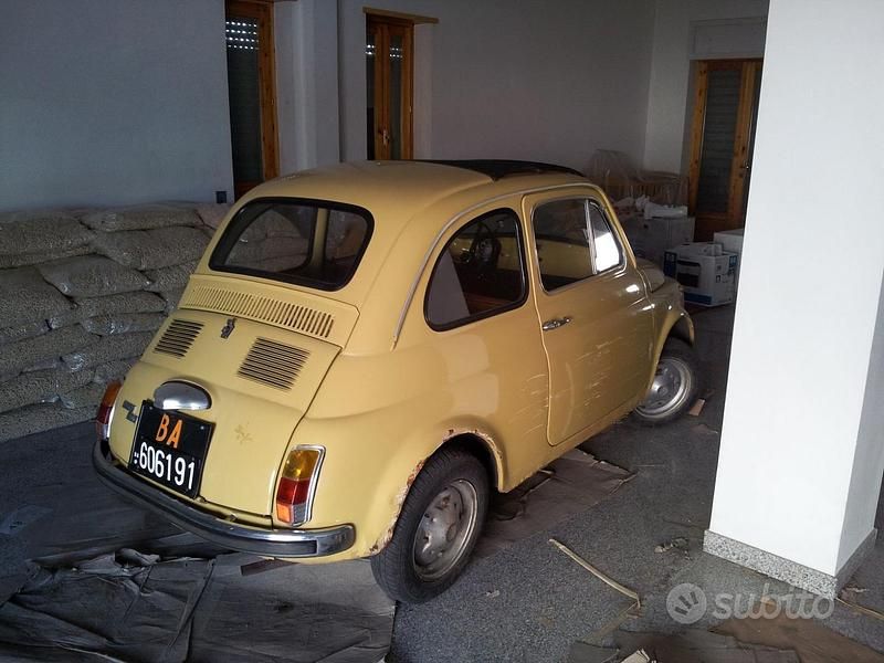 Usata Fiat 500 1970 Giallo Utilitaria