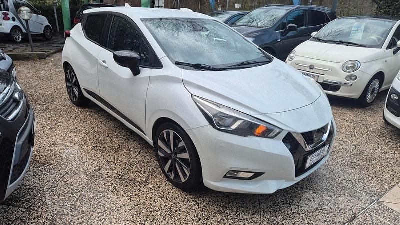 Usata Nissan Micra Tekna 90 CV (66 kW) 2018 Bianco Utilitaria
