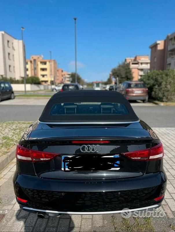Usata Audi A3 Cabriolet 116 CV (85 kW) 2018 Nero Cabrio