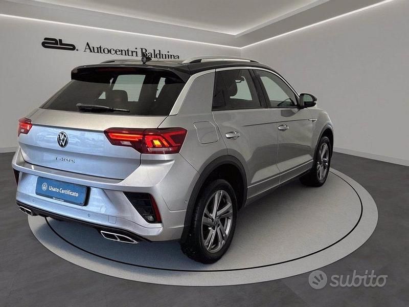 Usata VW T-Roc R-line 150 CV (110 kW) 2022 Pyrit silver met/tetto nero me SUV