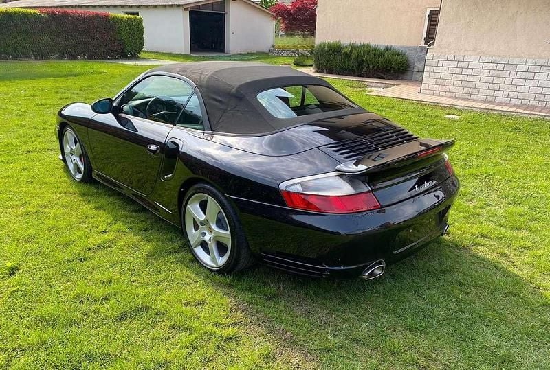 Usata Porsche 996 Turbo 420 CV (308 kW) 2004 Nero Cabrio