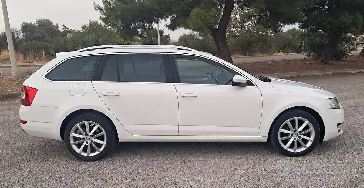 Usata Skoda Octavia Elegance 105 CV (77 kW) 2014 Bianco Station wagon