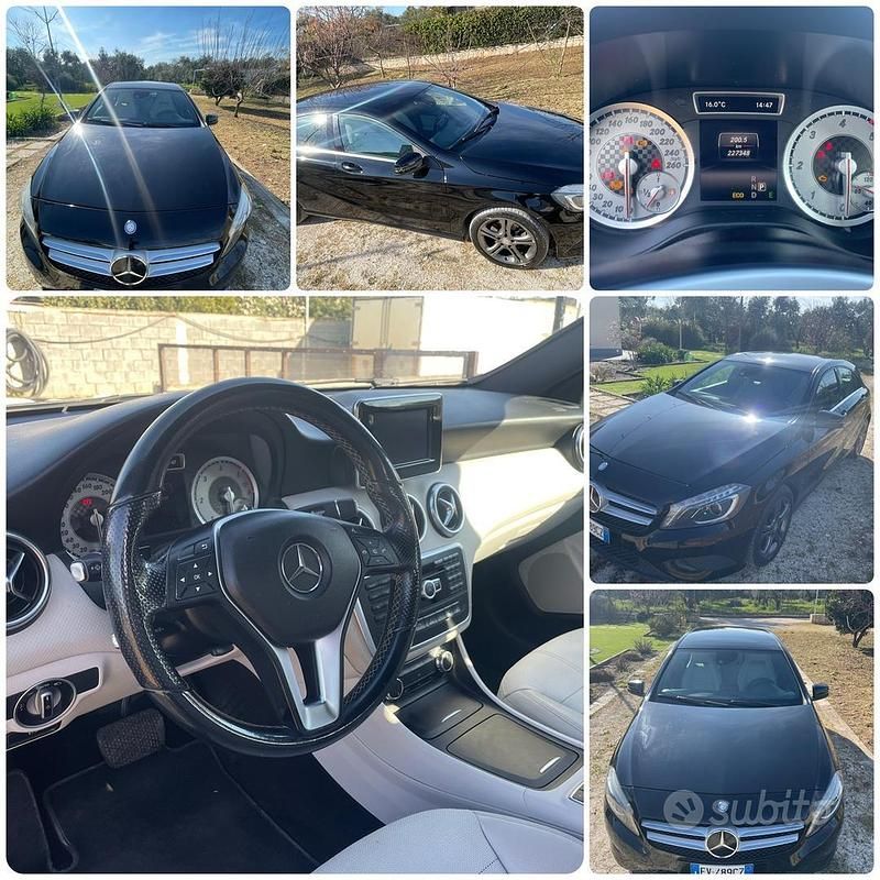 Usata Mercedes A200 Premium 150 CV (110 kW) 2014 Nero Berlina