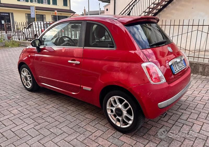 Usata Fiat 500 69 CV (50 kW) 2009 Rosso Cabrio