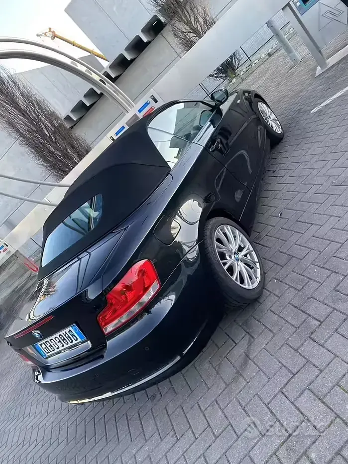 Usata BMW 120 Cabriolet 177 CV (130 kW) 2012 Nero Cabrio