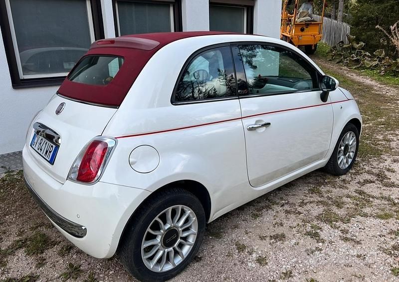 Usata Fiat 500C Lounge 69 CV (50 kW) 2014 Bianco Cabrio