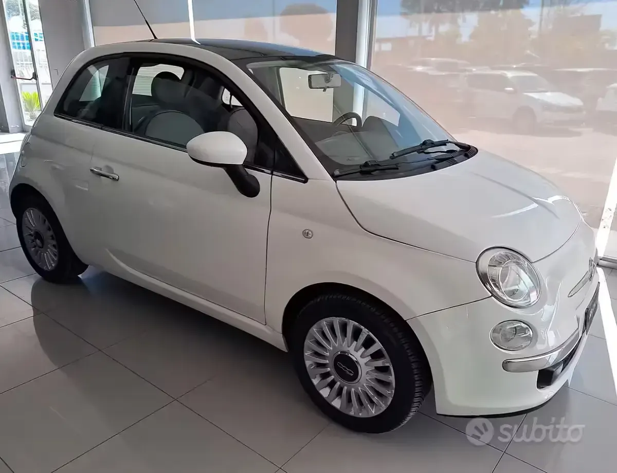Usata Fiat 500 Lounge 69 CV (50 kW) 2009 Bianco Cabrio