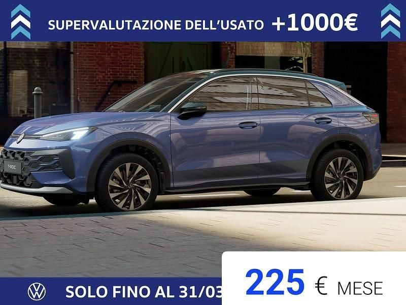 Nuova VW T-Roc Life 116 CV (85 kW) 2026 Celestial blue metallizzato nero SUV