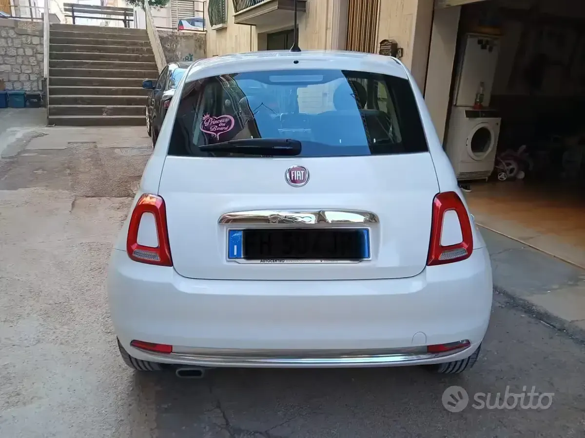 Usata Fiat 500 Lounge 105 CV (77 kW) 2017 Bianco Utilitaria