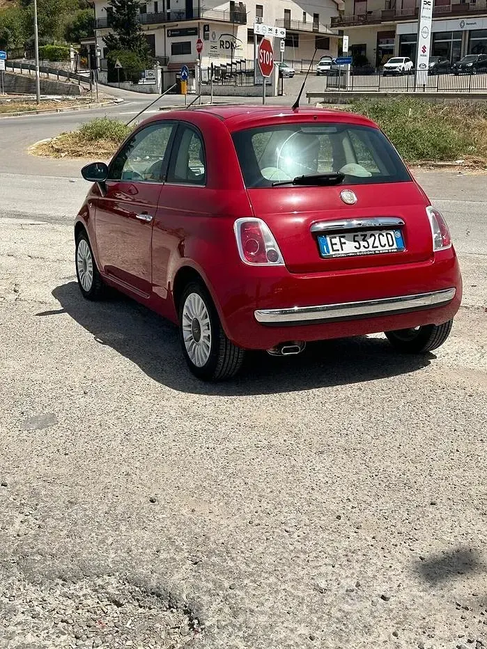 Usata Fiat 500 Lounge 75 CV (55 kW) 2010 Rosso Berlina