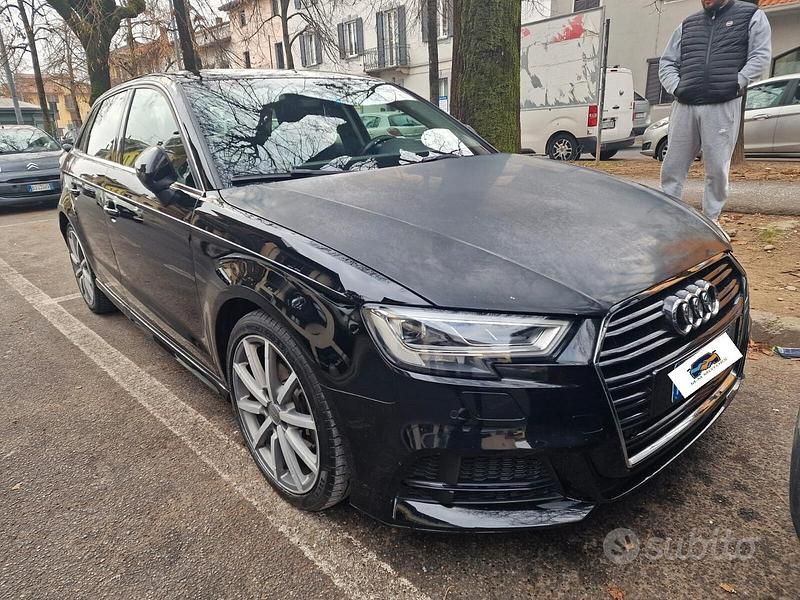 Usata Audi A3 Admired 131 CV (96 kW) 2019 Nero Berlina