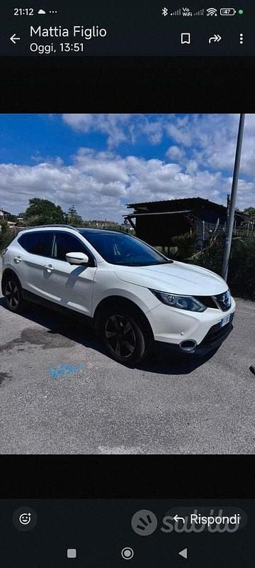 Usata Nissan Qashqai Tekna 131 CV (96 kW) 2015 Bianco SUV