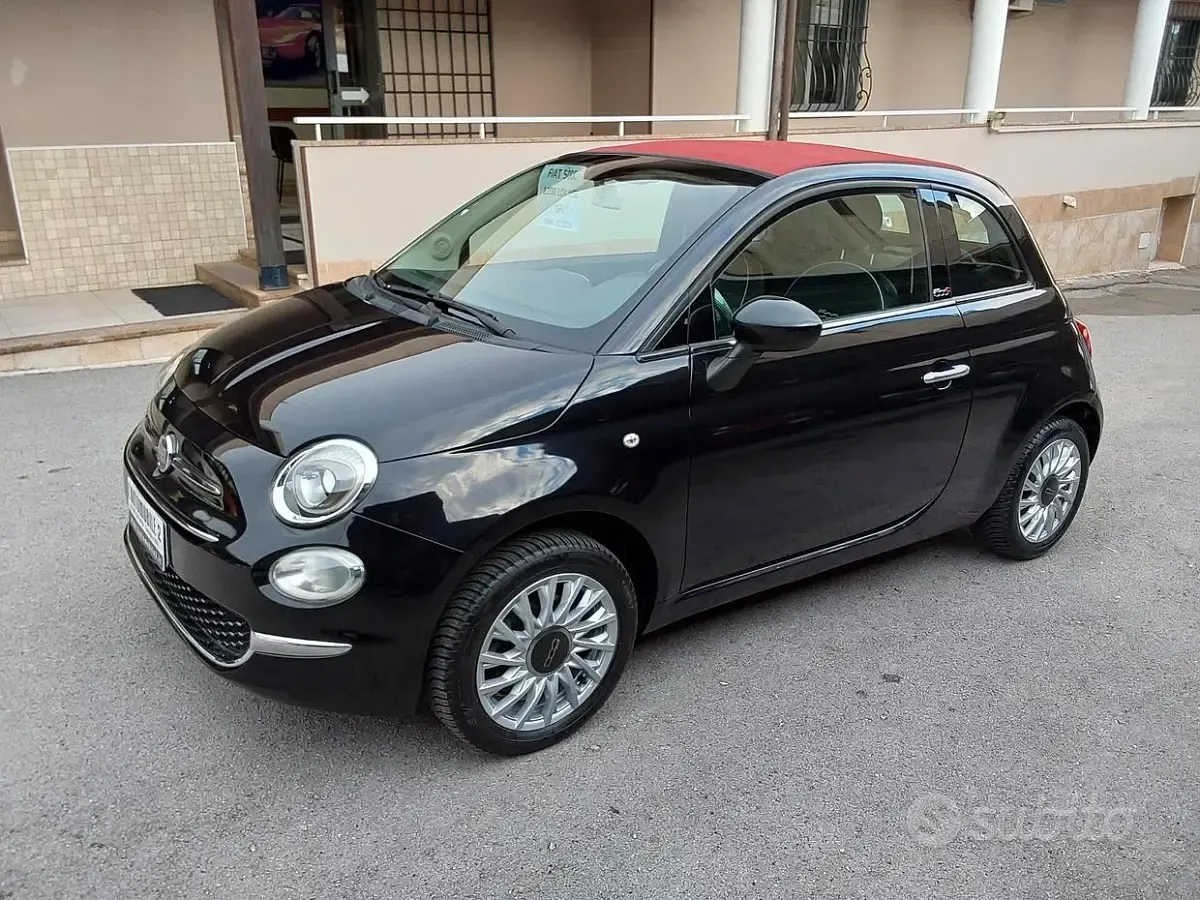 Usata Fiat 500 Lounge 69 CV (50 kW) 2016 Nero Cabrio