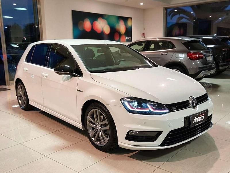 Usata VW Golf VII R-line 110 CV (80 kW) 2016 Bianco Berlina