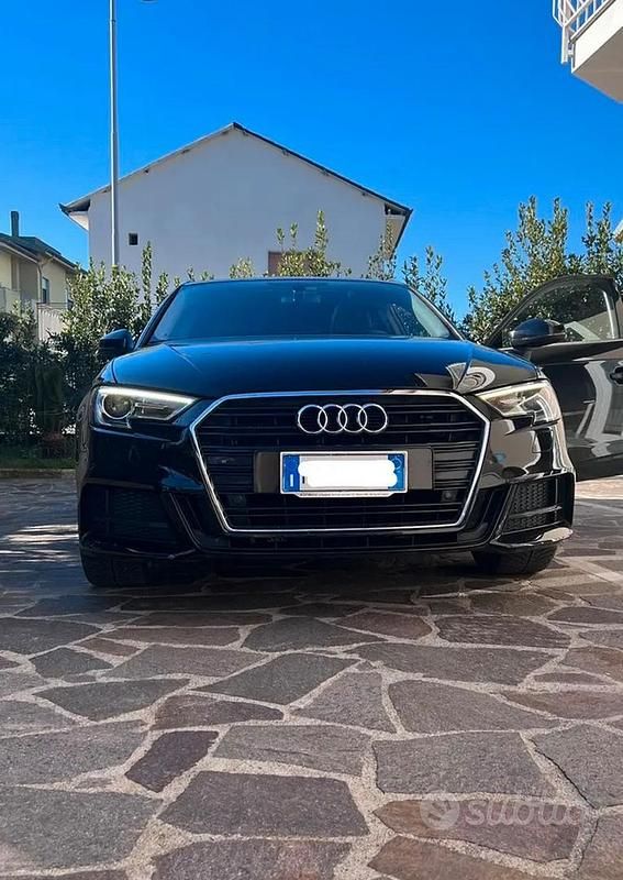 Usata Audi A3 S-Line 150 CV (110 kW) 2018 Nero Berlina