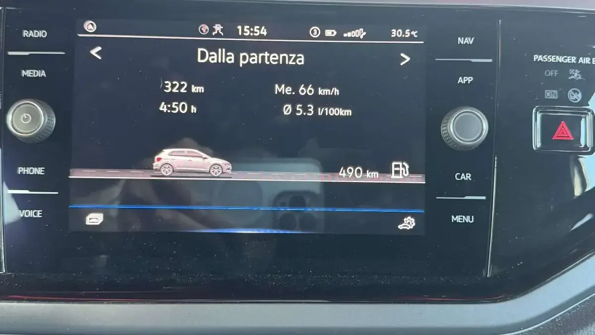 Usata VW Polo R-line 110 CV (80 kW) 2021 Blu/azzurro Utilitaria