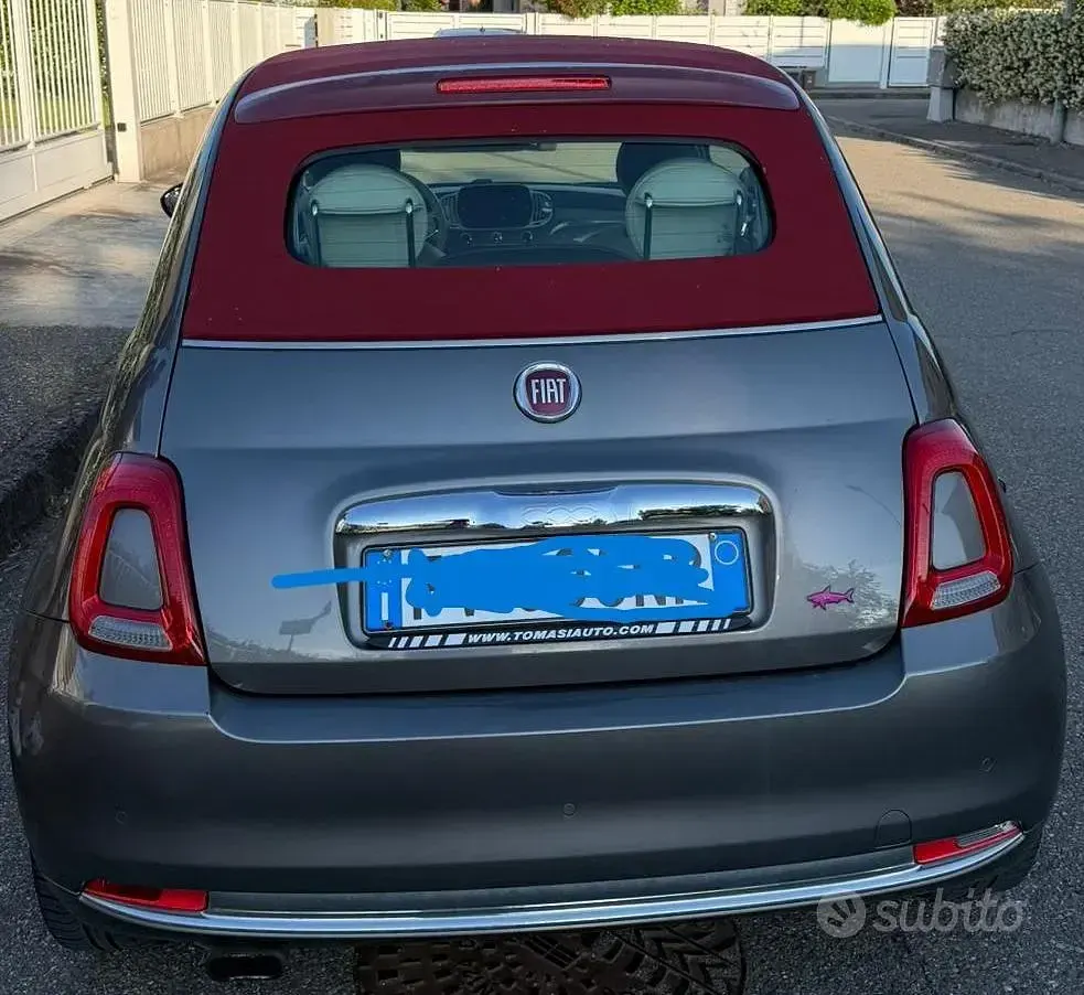 Usata Fiat 500C 69 CV (50 kW) 2019 Grigio Cabrio
