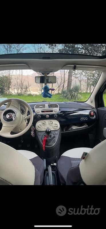 Usata Fiat 500 69 CV (50 kW) 2009 Blu Utilitaria