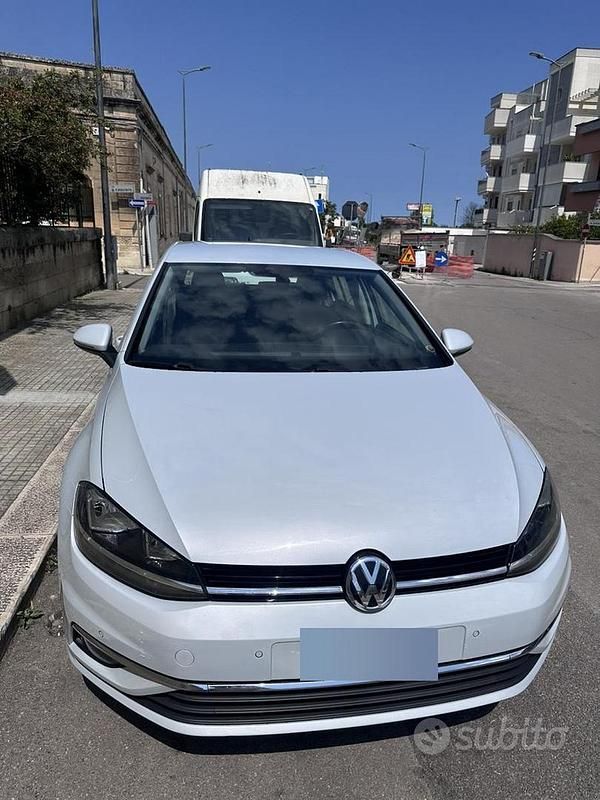 Usata VW Golf VII 110 CV (80 kW) 2017 Bianco Berlina