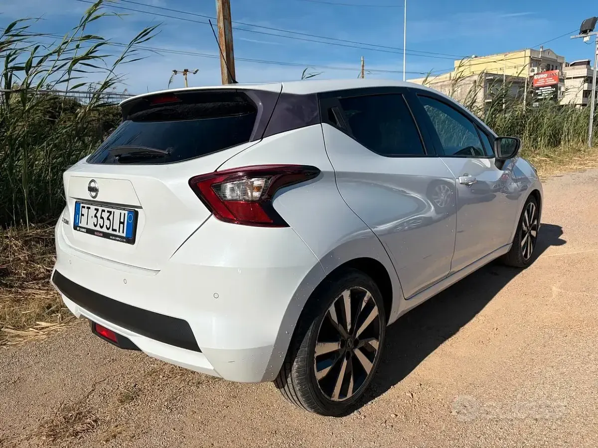Usata Nissan Micra Tekna 90 CV (66 kW) 2019 Bianco Utilitaria