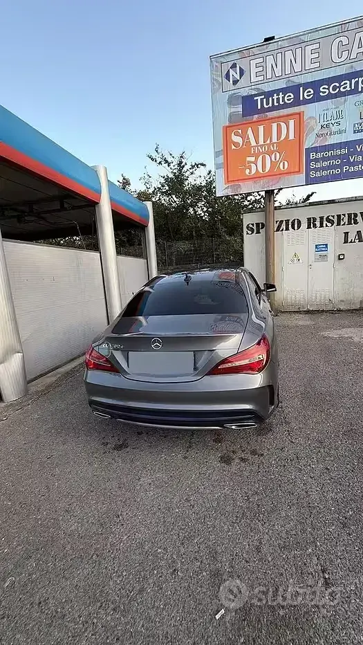 Usata Mercedes CLA180 109 CV (80 kW) 2016 Grigio Coupé